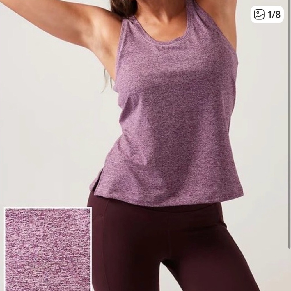 Athleta Untempo II Purple Tank Top Extra Small